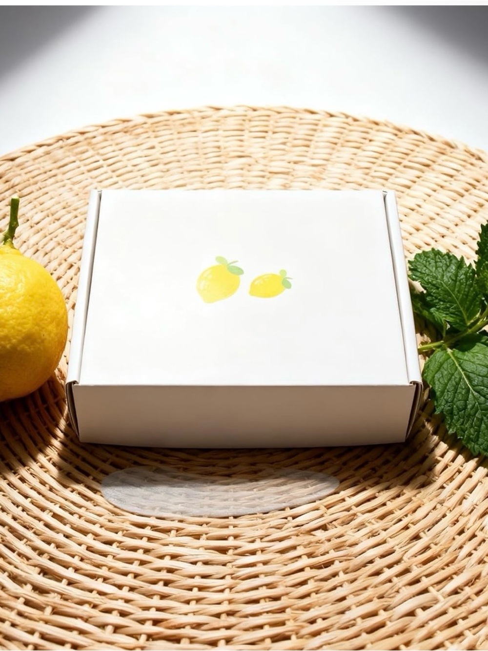 Lemon canvas tote nine piece gift SET NWT comes in gift box - Picture 2 of 10